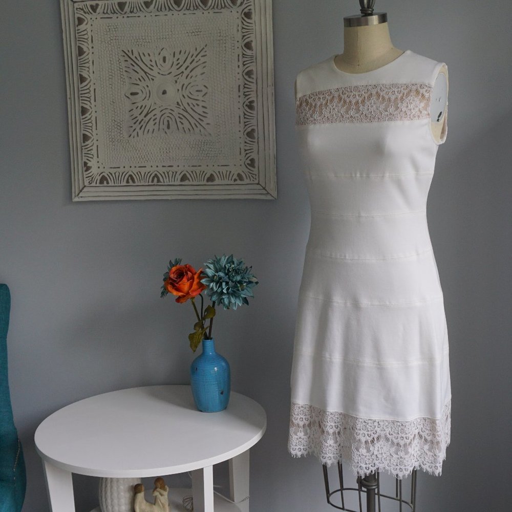 BCBGMaxAzria White CYNDEE dress NWT